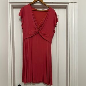 Pretty peach-pink summer dress, perfect for weddings. Worn once.